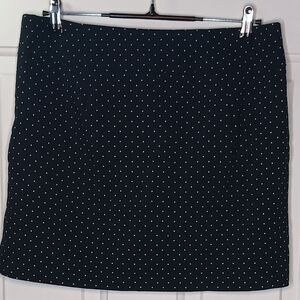 Yarn & Sea Black Mini Polka Dot Skort Size 12